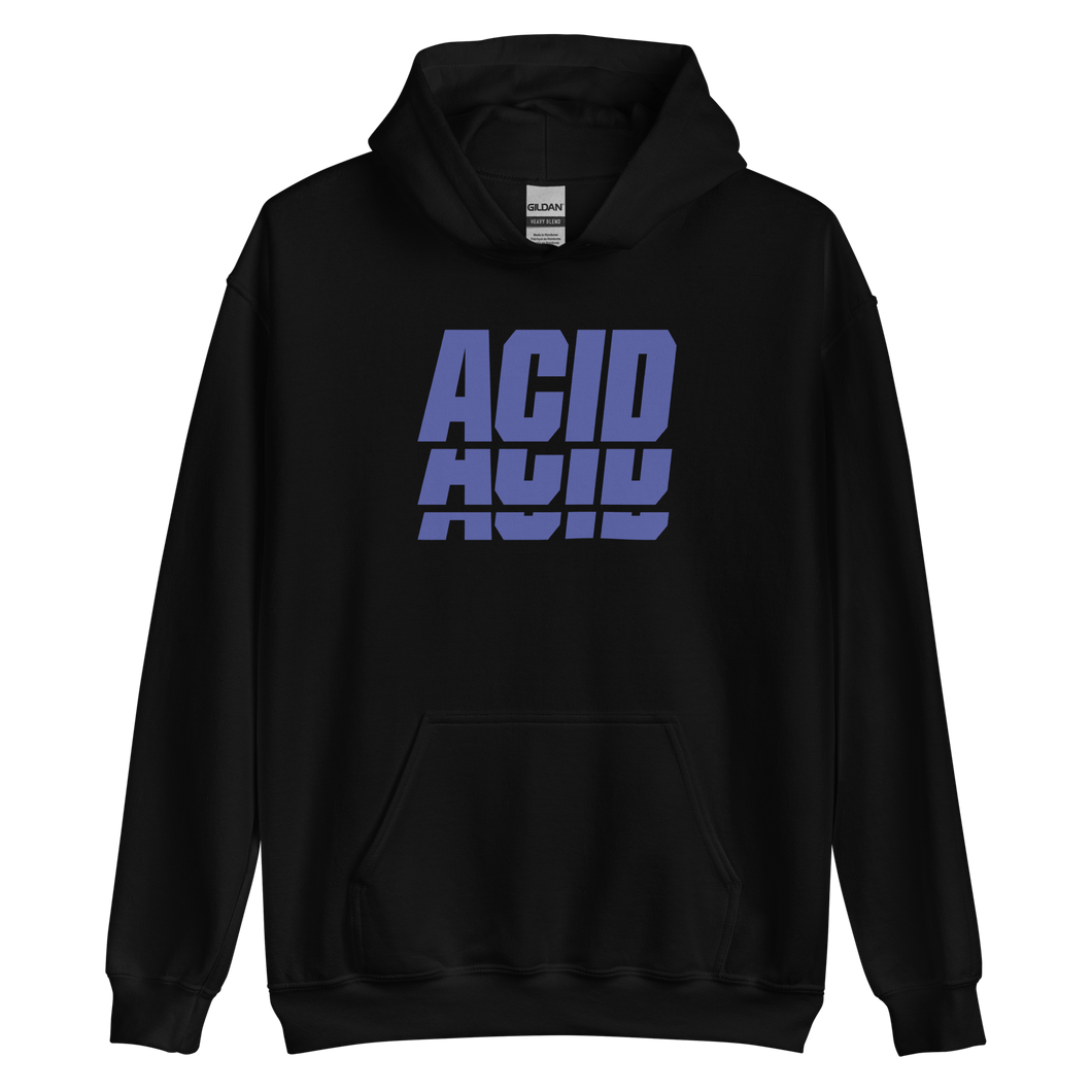 Black / S ACID Blue Unisex Hoodie by Design Express