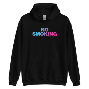 Black / S No Smoking Unisex Hoodie by Design Express