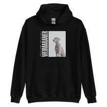 Black / S Weimaraner Unisex Hoodie Front by Design Express