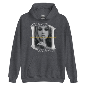 Dark Heather / S Silence Unisex Hoodie by Design Express