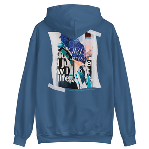 Indigo Blue / S Nothing is more abstarct than reality Backside Unisex Hoodie by Design Express