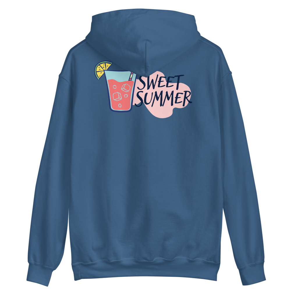 Indigo Blue / S Drink Sweet Summer Unisex Hoodie by Design Express