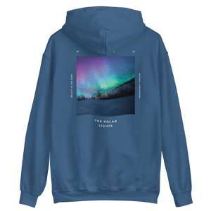 Indigo Blue / S Aurora Unisex Hoodie Back by Design Express