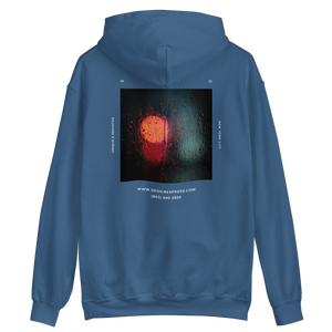 Indigo Blue / S Design Express Unisex Hoodie Back by Design Express