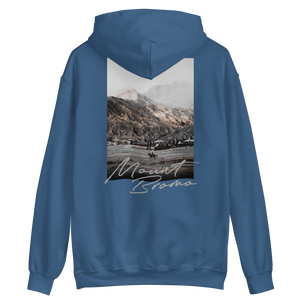 Indigo Blue / S Mount Bromo Unisex Hoodie Back by Design Express