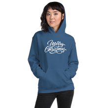 Indigo Blue / S Merry Christmas Unisex Hoodie by Design Express