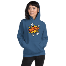 Indigo Blue / S Wow Pop Art Unisex Hoodie by Design Express