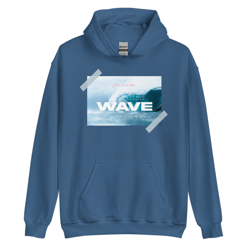 Indigo Blue / S The Wave Unisex Hoodie by Design Express