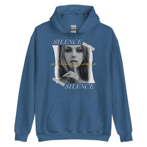 Indigo Blue / S Silence Unisex Hoodie by Design Express