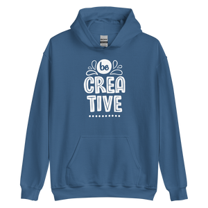 Indigo Blue / S Be Creative Unisex Hoodie by Design Express