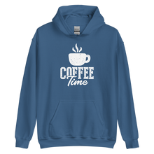 Indigo Blue / S Coffee Time Unisex Hoodie by Design Express