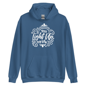 Indigo Blue / S You Light Up My Life Unisex Hoodie by Design Express