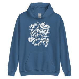 Indigo Blue / S Do What Bring You Enjoy Unisex Hoodie by Design Express