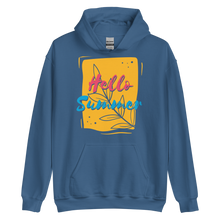 Indigo Blue / S Hello Summer Unisex Hoodie by Design Express