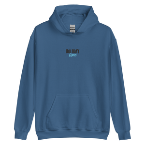 Indigo Blue / S Holiday Time Unisex Hoodie by Design Express