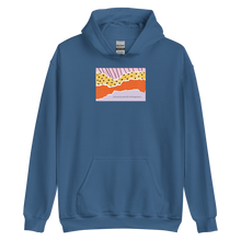 Indigo Blue / S Surround Yourself with Happiness Unisex Hoodie by Design Express