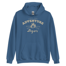 Indigo Blue / S Travel More Adventure Begins Unisex Hoodie by Design Express