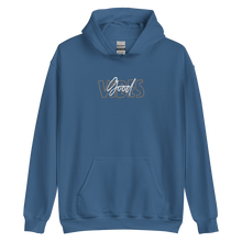 Indigo Blue / S Good Vibes Typo Unisex Hoodie by Design Express