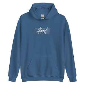 Indigo Blue / S Good Night Unisex Hoodie by Design Express