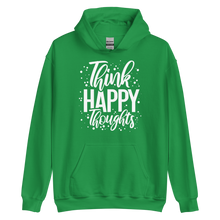 Irish Green / S Think Happy Thoughts Unisex Hoodie by Design Express