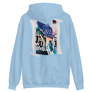 Light Blue / S Nothing is more abstarct than reality Backside Unisex Hoodie by Design Express