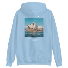 Light Blue / S Sydney Australia Unisex Hoodie Back by Design Express