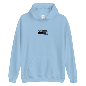 Light Blue / S Fart Loading Small (Funny) Unisex Light Hoodie by Design Express