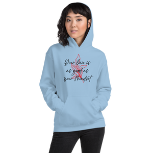 Light Blue / S Your life is as good as your mindset Unisex Light Hoodie by Design Express