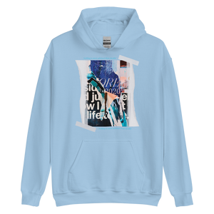 Light Blue / S Nothing is more abstarct than reality Frontside Unisex Hoodie by Design Express