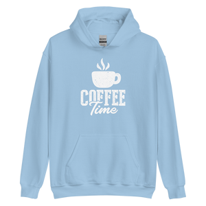 Light Blue / S Coffee Time Unisex Hoodie by Design Express