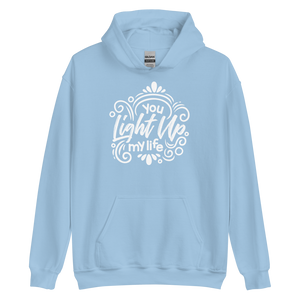 Light Blue / S You Light Up My Life Unisex Hoodie by Design Express