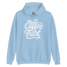 Light Blue / S In Coffee We Trust Unisex Hoodie by Design Express