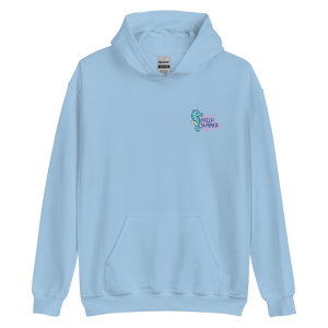 Seahorse Hello Summer Unisex Hoodie by Design Express