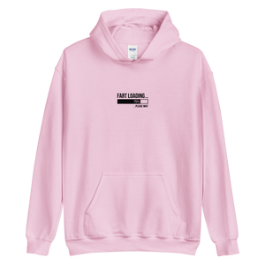 Light Pink / S Fart Loading Small (Funny) Unisex Light Hoodie by Design Express