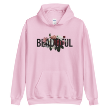 Light Pink / S Beautiful Flower Unisex Light Hoodie by Design Express