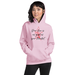 Light Pink / S Your life is as good as your mindset Unisex Light Hoodie by Design Express