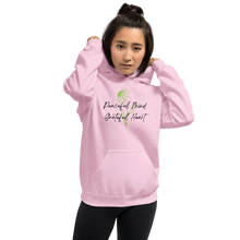 Light Pink / S Peaceful Mind Grateful Heart Unisex Light Hoodie by Design Express