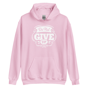 Light Pink / S Do Not Give Up Unisex Hoodie by Design Express