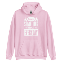 Light Pink / S Learn Something New Everyday Unisex Hoodie by Design Express