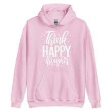 Light Pink / S Think Happy Thoughts Unisex Hoodie by Design Express