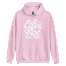 Light Pink / S In Coffee We Trust Unisex Hoodie by Design Express