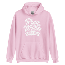 Light Pink / S Pray More Worry Less Unisex Hoodie by Design Express