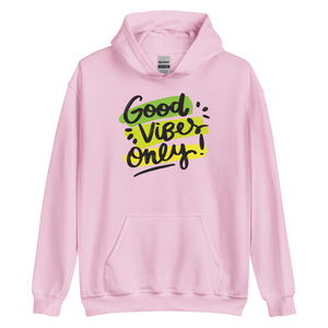 Light Pink / S Good Vibes Only Unisex Hoodie by Design Express