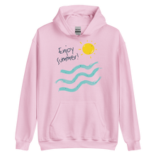 Light Pink / S Enjoy Sun Summer Unisex Hoodie by Design Express