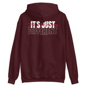 Maroon / S It's not wrong, It's just Different Unisex Hoodie by Design Express