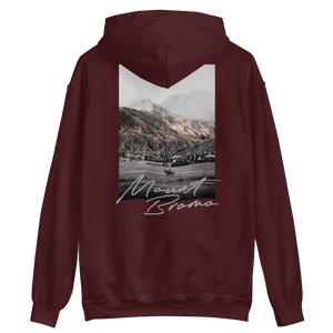 Maroon / S Mount Bromo Unisex Hoodie Back by Design Express