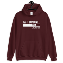 Maroon / S Fart Loading (Funny) Unisex Dark Hoodie by Design Express