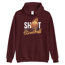 Maroon / S Shoot Streetball Front Unisex Hoodie by Design Express