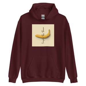 Maroon / S I've got a big banana Unisex Hoodie by Design Express