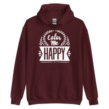 Maroon / S Color Me Happy Unisex Hoodie by Design Express